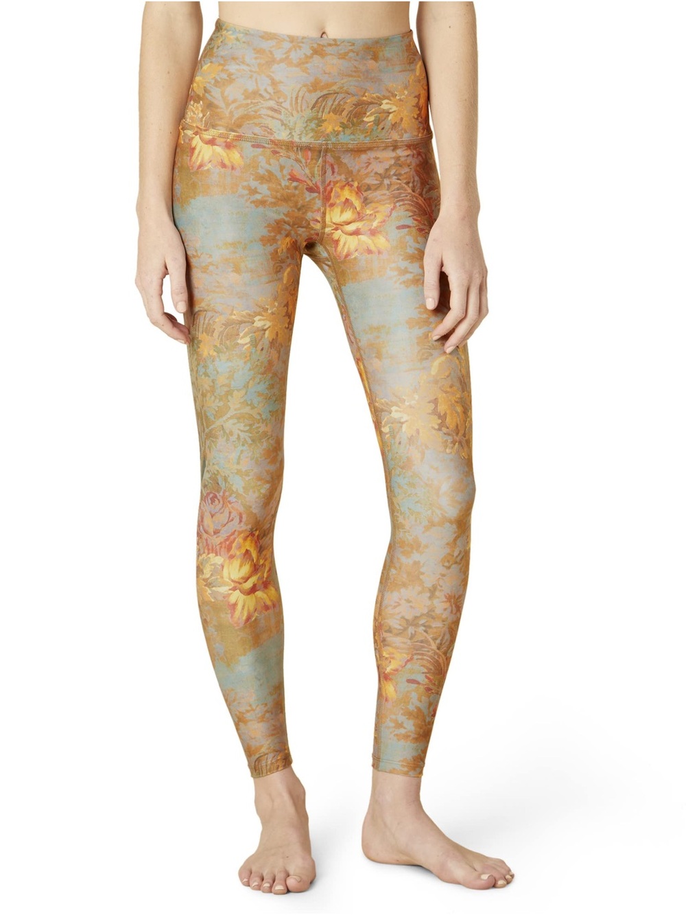 Beyond Yoga Golden Floral High-Rise Leggings